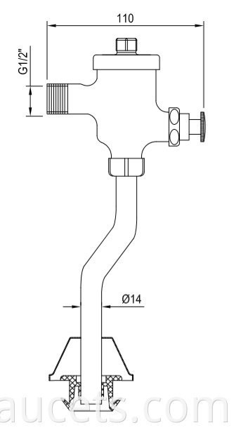 brass flush valve